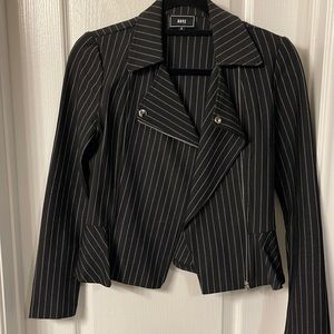 Black pinstripe cropped blazer, Size: Small, Brand: Have